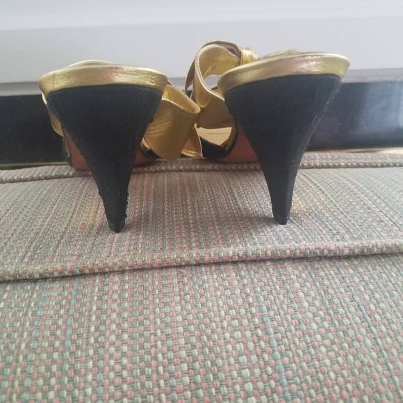 Big Tie Black Slip on Silk Shoes New - Picture 4 of 8